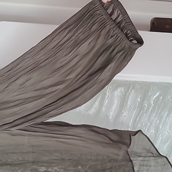 Zara Sheer Mocha Blouse Size XL - Picture 2 of 5